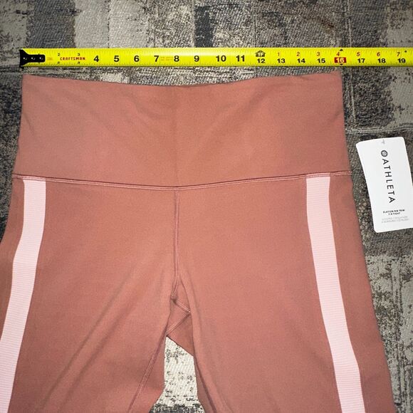 NWT Athleta 1X Palermo Pink Elation Rib Trim 7/8 Tight Leggings $89 - Picture 7 of 15